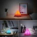 JG20375555 Pyramid Himalayan RGB Salt Lamp With USB Cable