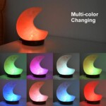 JG20375556 Half Moon Shaped RGB Salt Lamp