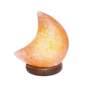 Half Moon Shaped RGB Salt Lamp