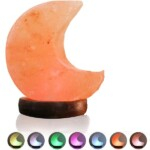 JG20375556 Half Moon Shaped RGB Salt Lamp