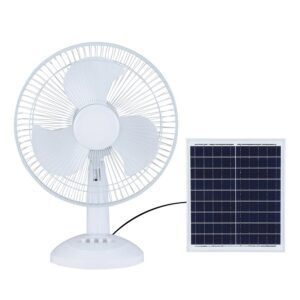 Jiageng JG20375107 Rechargeable Solar Powered Fan 10W 12 Inch