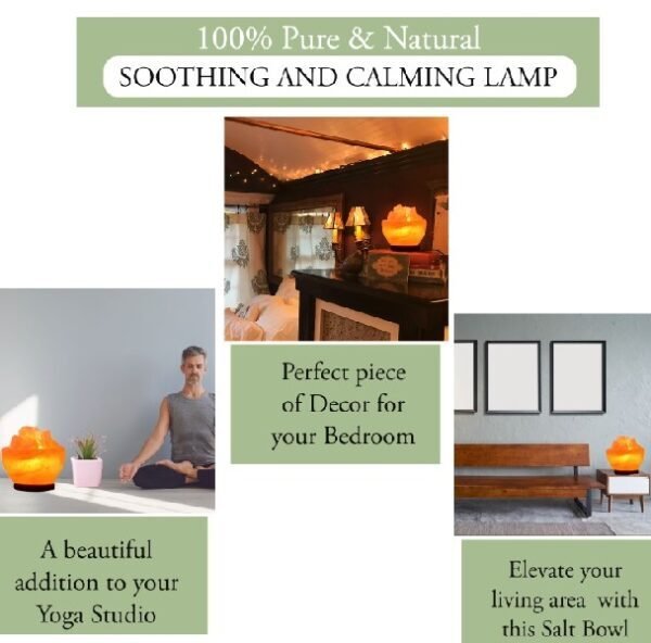Jiageng JG20375557 Bowl Himalayan RGB Salt Lamp With USB Cable