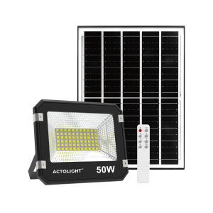 Actolight Premium Solar Rechargeable Flood Light – 50W | IP67 Waterproof
