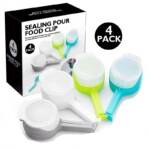 2 x 4PCS Snack Bag Sealing Clips with Nozzle
