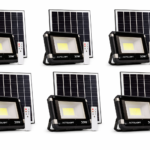 6 x Actolight 30W Solar Flood Lights