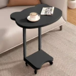 Nordic Style Modern Movable Frameless Coffee Side Table - Black