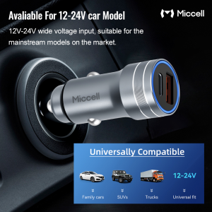 Miccell A +C 48W Car Charger Head