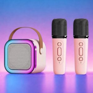 Buyable K12 Colourful Karaoke Sound System - Pink