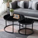 Modern 2-Piece Coffee Table Set