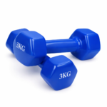 Set Of 2 3kg Neoprene Dumbbells – Blue