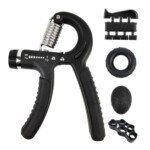 5 Pack Hand Grip Strength Training Kit – Black