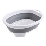 Foldable Washboard Basin for Hand Washing With Soap Holder