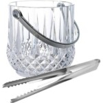 Glass Sylvana Ice Bucket With Tong