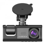3-Channel HD 1080P Dash Cam - Triple-Lens Car DVR Black Box With Night Vision, G-Sensor & 2" Display
