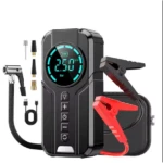 Portable 2-in-1 Car Tyre Inflator And Jump Starter With Digital Air Compressor