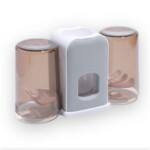 Plastic Toothbrush Holder – Grey/White