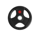 15Kg Olympic Rubber Weight Plates - Durable Cast Iron Gym Plates