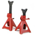 Set Of 2 3-Ton Steel Jack Stands For Car Lifting And Emergency Use