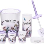 6 Pieces Toiletries Bathroom Set – Purple