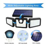 Split Panel LED Solar Wall Lamp – High-Efficiency Outdoor Lighting