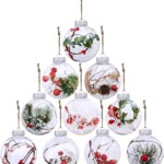 Pack Of 10 Transparent Fillable Christmas Baubles – Ornaments For Festive Decor