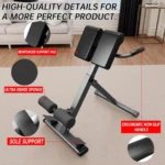Roman Chair Hyperextension Bench – Adjustable Back Extension Fitness Trainer