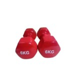 Set of 2 6kg Neoprene Dumbbells – Red
