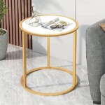 Round Coffee Table, Living Room Home Sofa Side Table/Leisure Study Table, Multifunctional Bedside Table