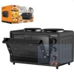 28 Litre Electric Oven With 2 Solid Hot Plates Oven