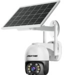 Solar Security Camera, Wireless Outdoor Camera, 4MP 4G SIM Card & WiFi Low Power Consumption Surveillance Camera with Solar Panel, Motion Detection, Microwave Dual Detection