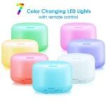 Essential Oil Diffuser Humidifiers Remote Control Ultrasonic Aromatherapy Diffusers Running 20 Hours with Adjustable Mist Mode