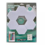 Battery Operated 6 LED Tap Light With Remote Control RGB- SD