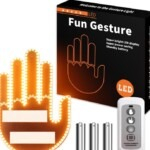Finger Gesture Light with Remote Control, 3 Modes, Car Window Finger Light, Road Rage Signs for Funny Finger Gestures on the Road