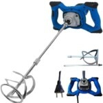 2600W Electric Handheld Cement Mixer, Portable Mortar Concrete Mixer Drill for Mixing Grout Paint Mud Plaster, 6 Speed Adjustable Hand-Held Concrete Mixer