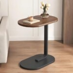 Modern C Shaped Side Table for Couch and Sofa