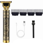 Men’s Hair Clippers & T-Blade Electric Beard Trimmer – Cordless USB Rechargeable Grooming Kit