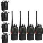 4x 16-Channel Two-Way Radios with 4 Holder Pouches