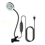 Clamp-On Table Desk Lamp – USB, 3-Color LED