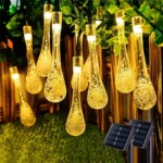 LED Solar Water Drop String Rain Drop Light