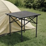 Black Portable Folding Egg Roll Table