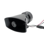 Car Siren with Warnings and Microphone Loudspeaker