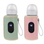 Portable USB travel baby bottle Digital Display warmer