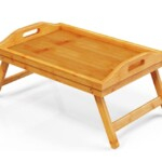 Foldable Legs Bamboo Bed Tray