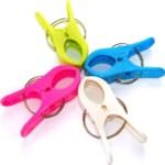 Multi Color Beach Towel Clips