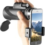 High Power Monocular Scope Telescope with Phone Holder