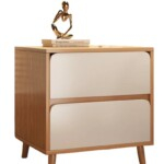 Multi Functional Side Cabinet with Solid Wood Legs