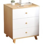 3 Drawer Wooden Chest with Accent Legs