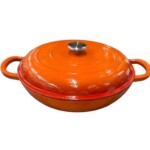 Cast Iron Shallow Casserole Round Pot 30cm
