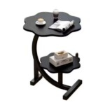 Elegant Curved 2 Tier Side Table