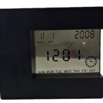 U Shape Digital Alarm Clock with Date Temperature